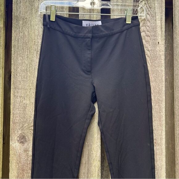 Callas Milano Black Crepe Black Pants Size 2 - Picture 9 of 10